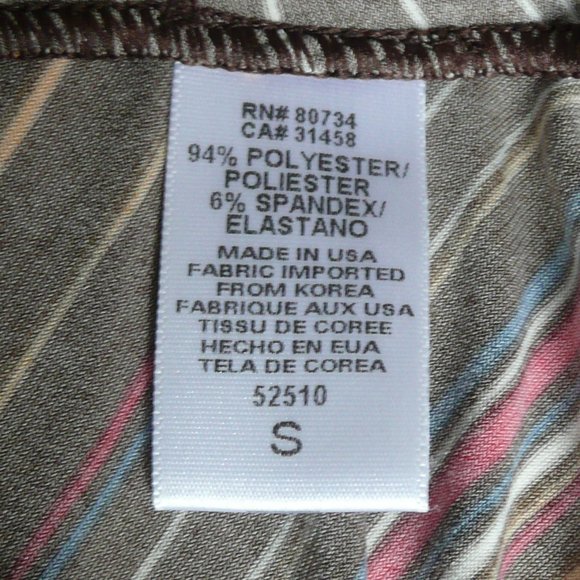 BCBG Maxazria Brown Stripe Halter Dress - Sz S - Picture 9 of 10